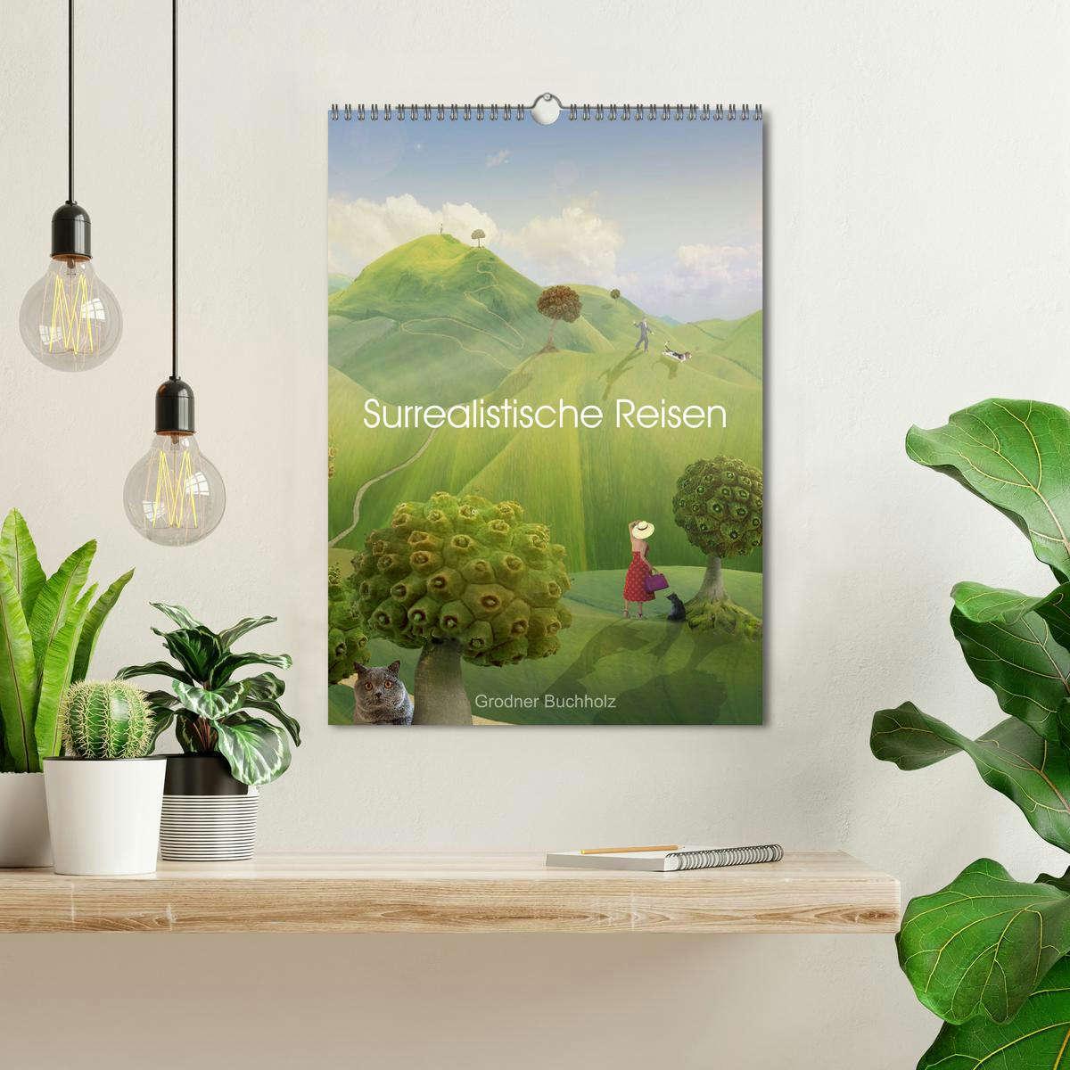 Bild: 9783435952489 | Surrealistische Reisen (Wandkalender 2025 DIN A3 hoch), CALVENDO...