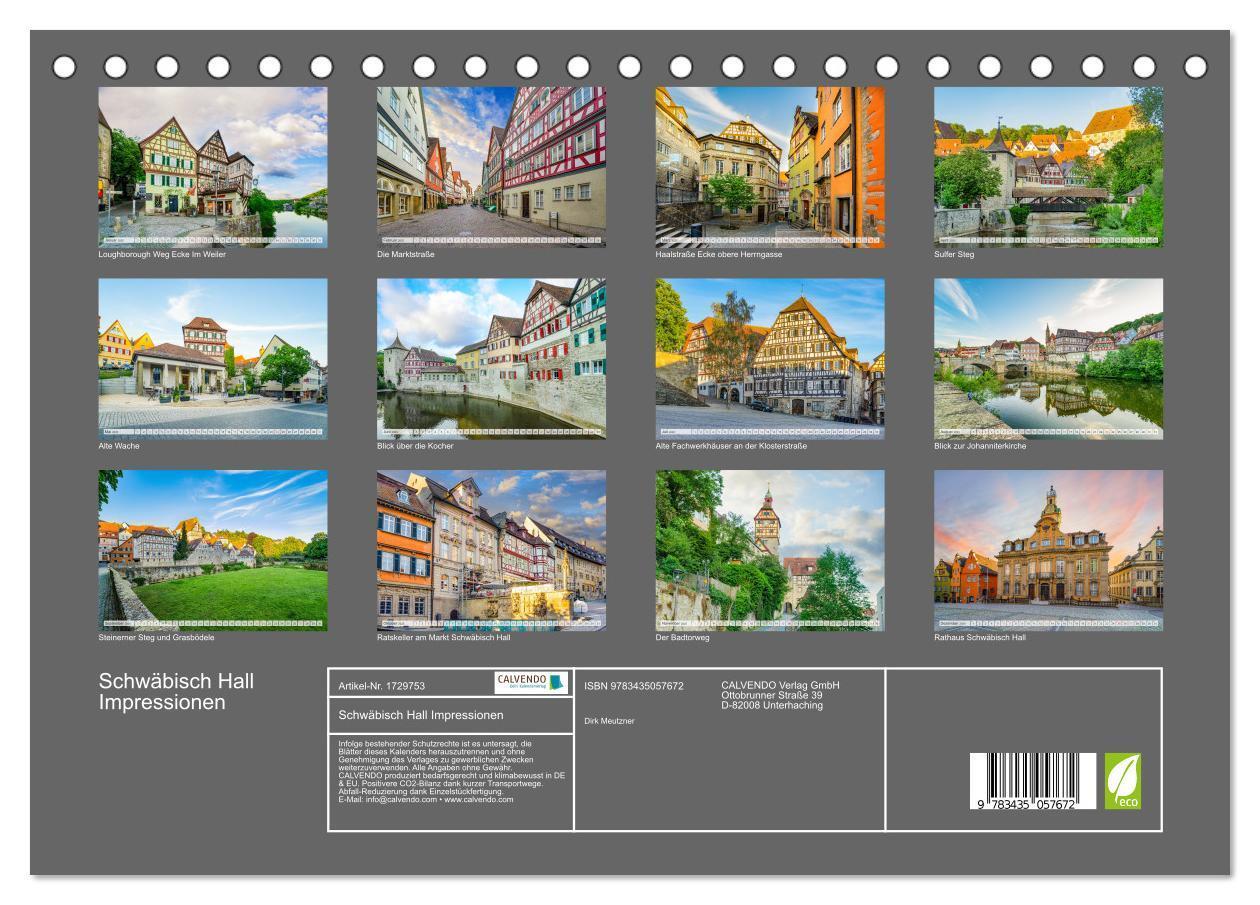 Bild: 9783435057672 | Schwäbisch Hall Impressionen (Tischkalender 2025 DIN A5 quer),...