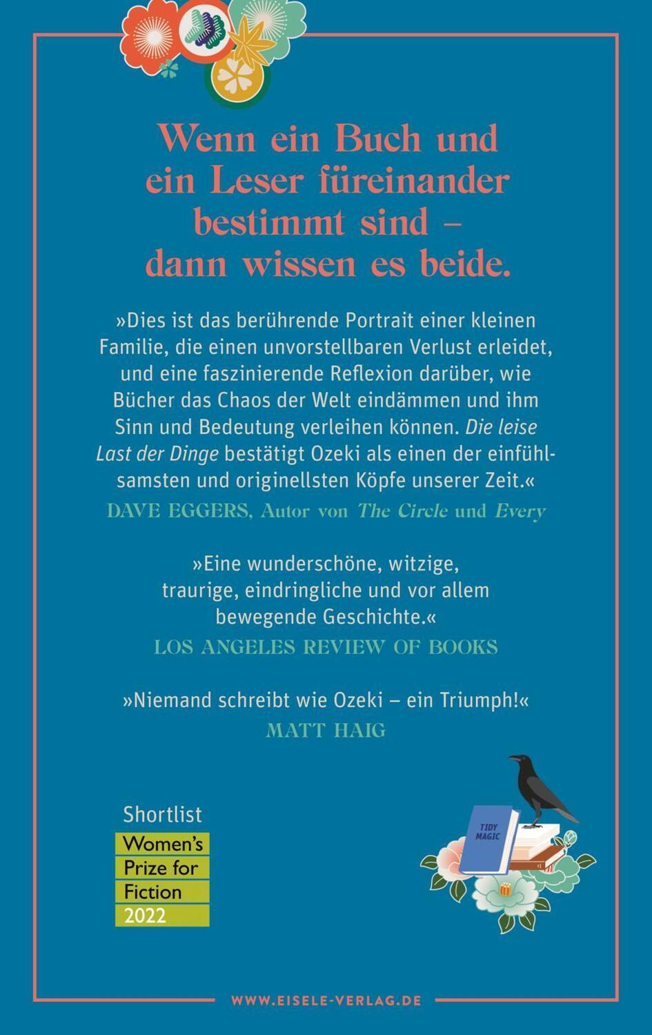 Rückseite: 9783961611430 | Die leise Last der Dinge | Ruth Ozeki | Buch | 688 S. | Deutsch | 2022