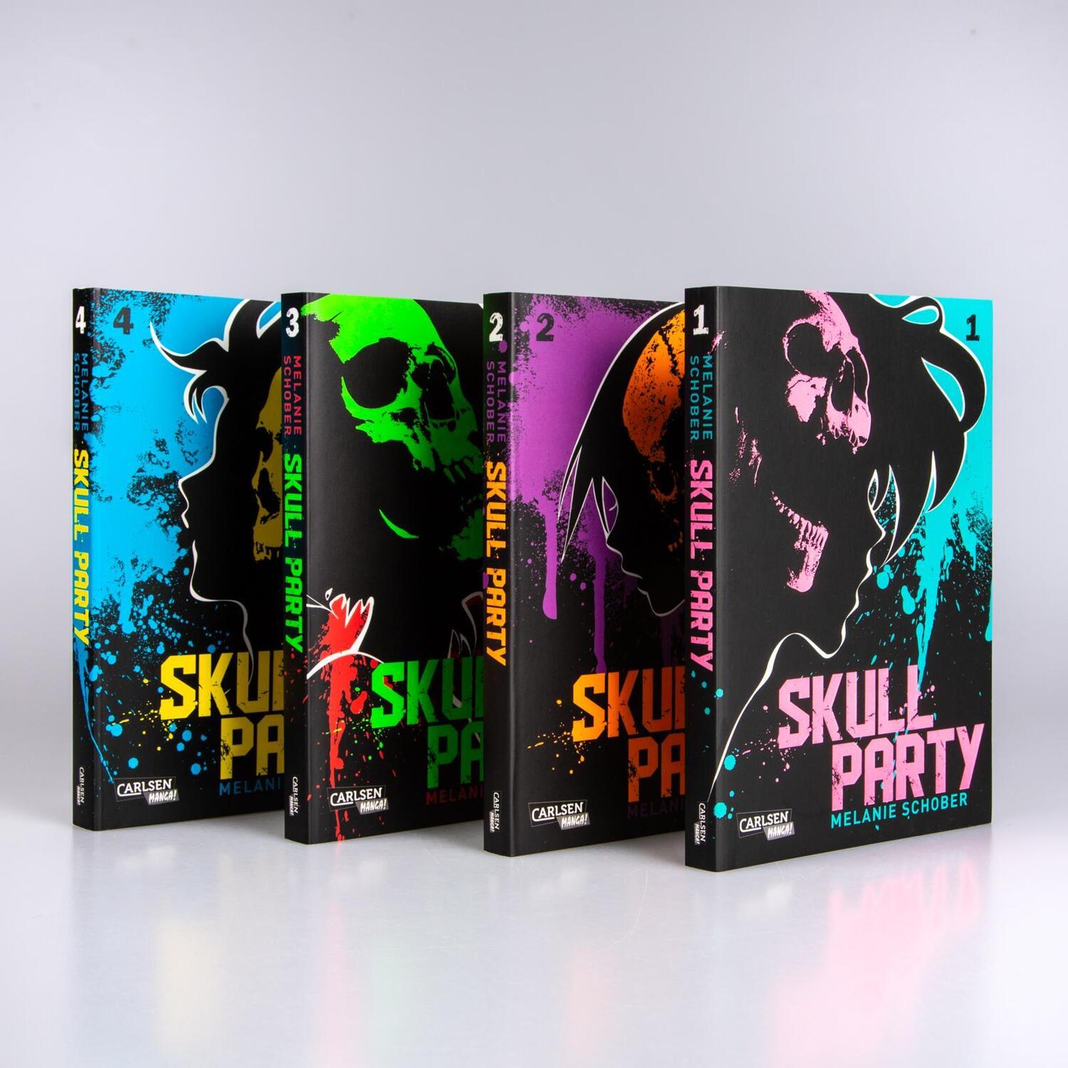 Bild: 9783551021182 | Skull Party Komplettpack 1-4 | Melanie Schober | Box | Skull Party