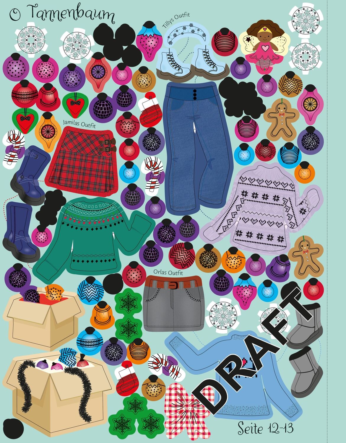 Bild: 9781035700042 | Mein Anziehpuppen-Stickerbuch: Winterwunderland | Fiona Watt | Buch