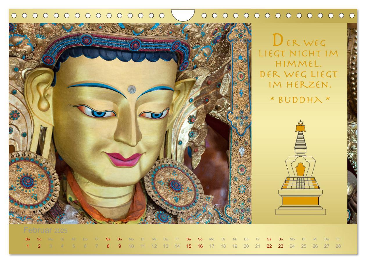 Bild: 9783435086153 | BUDDHA IM GLÜCK - Buddhistische Weisheiten (Wandkalender 2025 DIN...