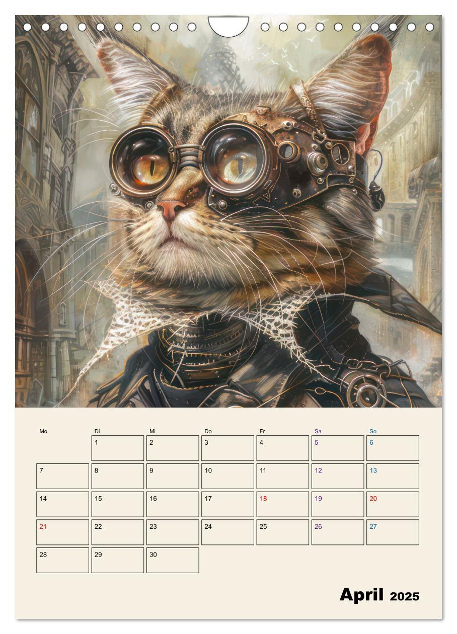 Bild: 9783457146774 | Steampunk - Mechanische Fantasiewelt (Wandkalender 2025 DIN A4...