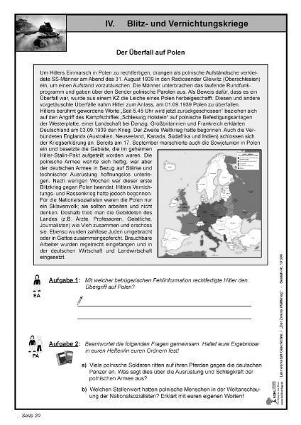 Bild: 9783866326996 | Lernwerkstatt - "Blitzkrieg" Der Zweite Weltkrieg | Taschenbuch | 2007