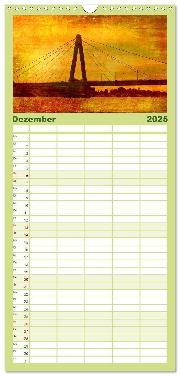 Bild: 9783457122259 | Familienplaner 2025 - Köln mit 5 Spalten (Wandkalender, 21 x 45 cm)...