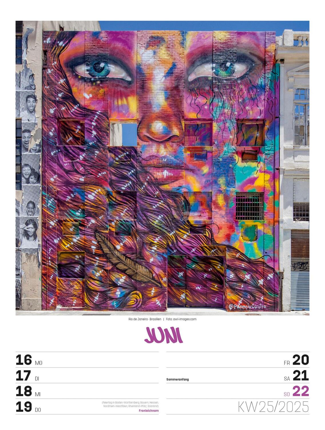 Bild: 9783838435299 | Street Art - Graffiti - Wochenplaner Kalender 2025 | Kunstverlag