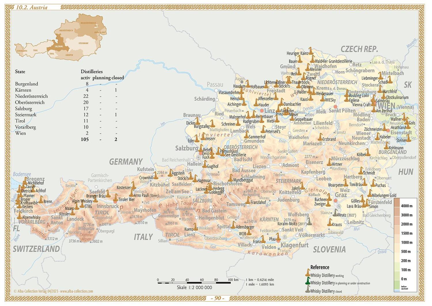 Bild: 9783944148786 | Whisk(e)y Atlas Europe 2023 | Whisk(e)y Distilleries in Europe | Hirst