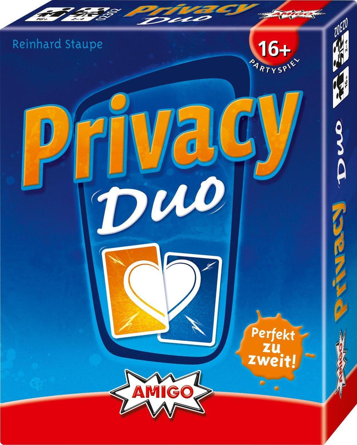 Bild: 4007396023022 | Privacy Duo | Reinhard Staupe | Spiel | Brettspiel | 02302 | Deutsch