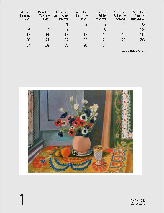 Bild: 9783771720230 | Henri Matisse 2025 | Kunst-Einsteckkalender | Henri Matisse | Kalender