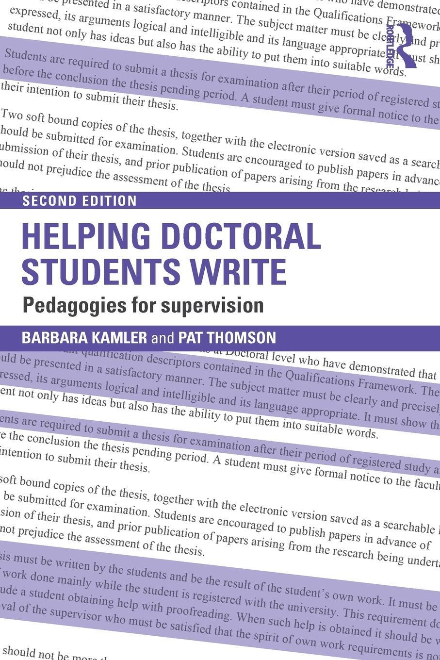 Cover: 9780415823494 | Helping Doctoral Students Write | Pedagogies for supervision | Buch