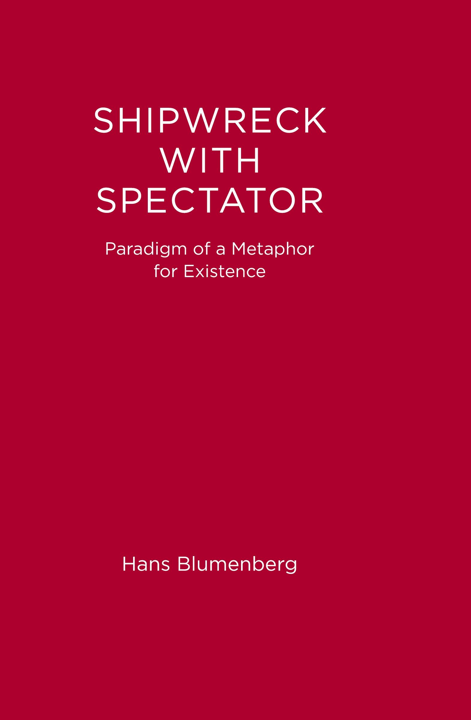 Cover: 9780262518918 | Shipwreck with Spectator | Paradigm of a Metaphor for Existence | Buch