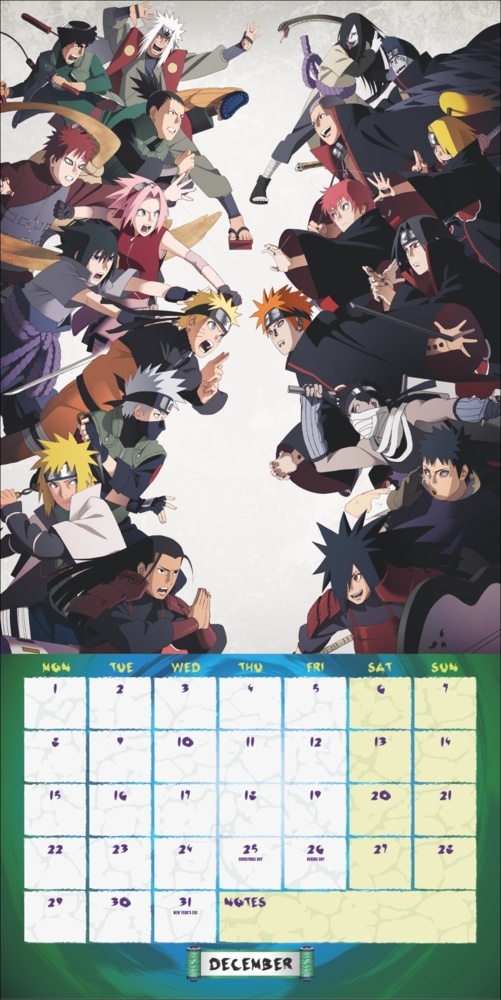 Bild: 9783840196812 | Naruto Broschurkalender 2025 | Kalender | 28 S. | Englisch | 2025