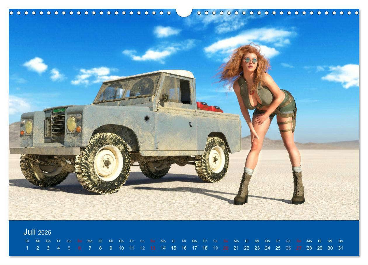 Bild: 9783435064113 | Freche Frauen und heiße Kisten (Wandkalender 2025 DIN A3 quer),...