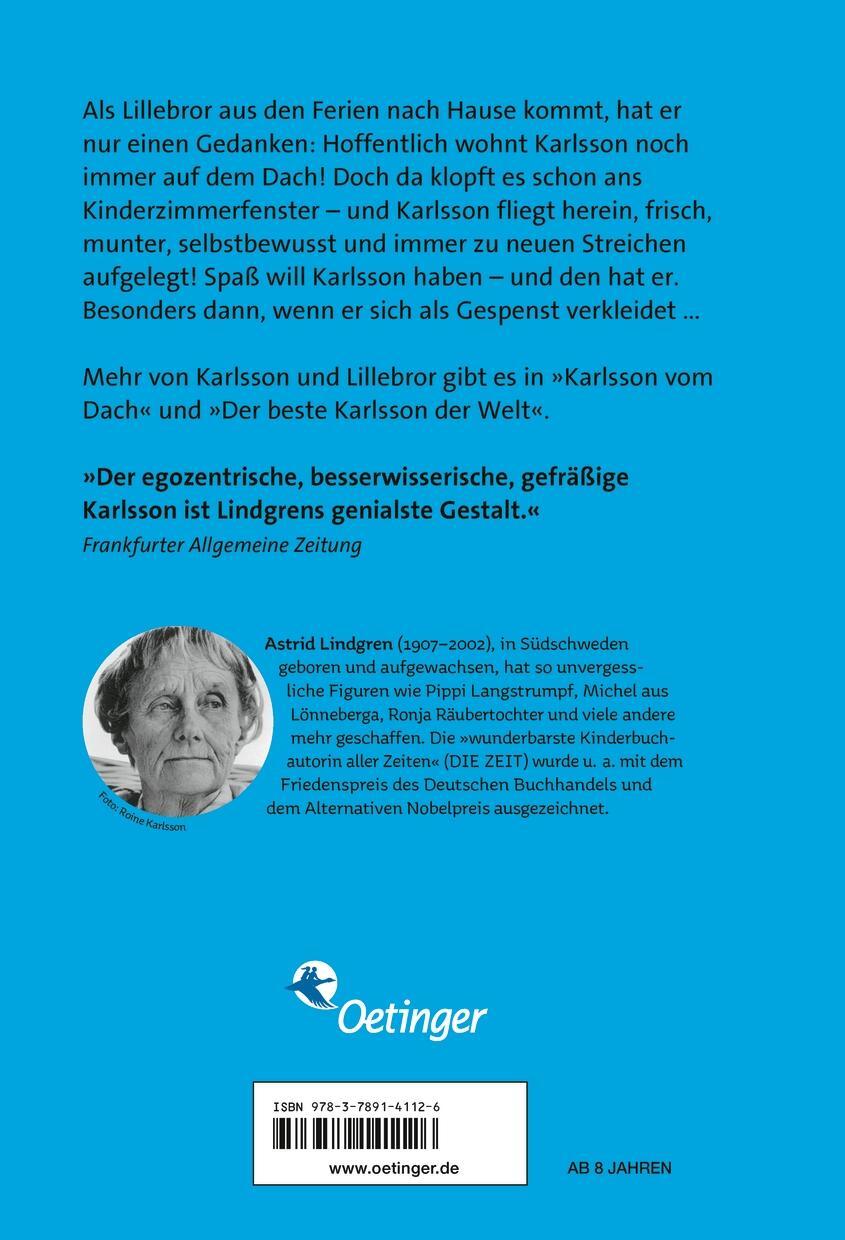 Rückseite: 9783789141126 | Karlsson vom Dach 2. Karlsson fliegt wieder | Astrid Lindgren | Buch