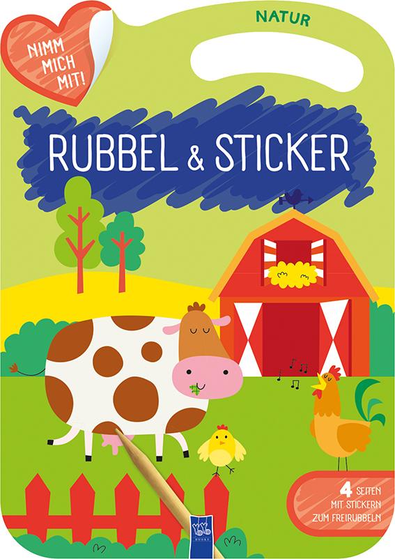 Cover: 9789464544572 | Rubbel &amp; Sticker - Natur | Broschüre | 16 S. | Deutsch | 2023