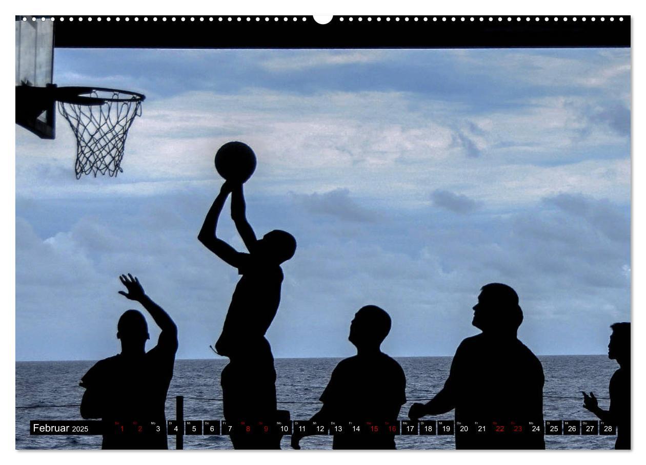 Bild: 9783435400133 | Basketball Action (Wandkalender 2025 DIN A2 quer), CALVENDO...