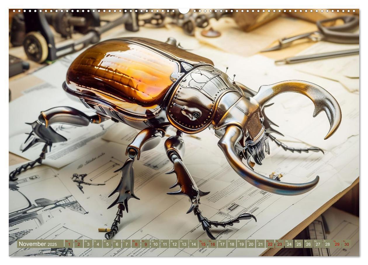 Bild: 9783457185797 | Die fantastische Welt der Steampunk-Insekten (Wandkalender 2025 DIN...