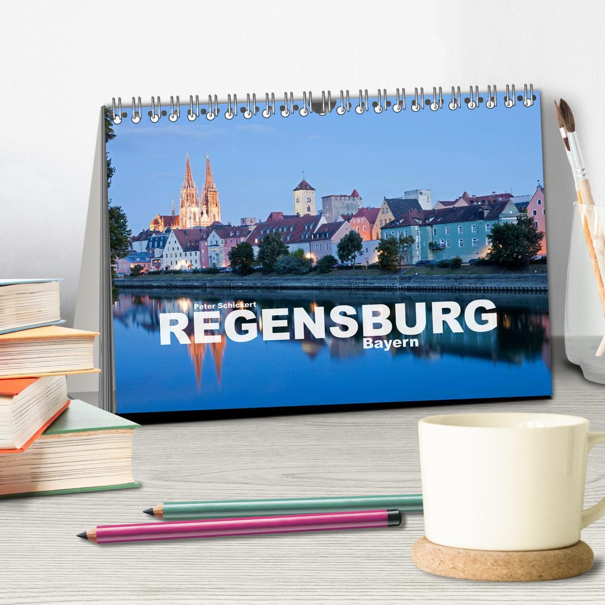 Bild: 9783435674640 | Regensburg - Bayern (Tischkalender 2025 DIN A5 quer), CALVENDO...