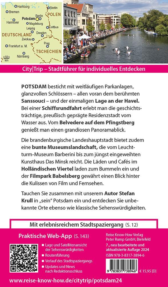 Rückseite: 9783831738946 | Reise Know-How CityTrip Potsdam | Stefan Krull | Taschenbuch | 144 S.