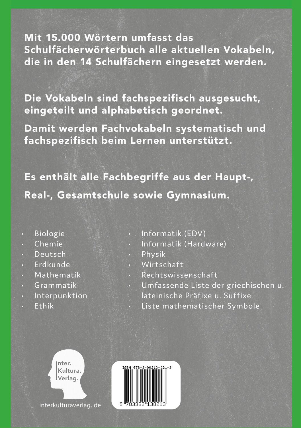 Rückseite: 9783946909002 | Interkultura Schülerwörterbuch Deutsch-Persisch/Dari | Verlag | Buch