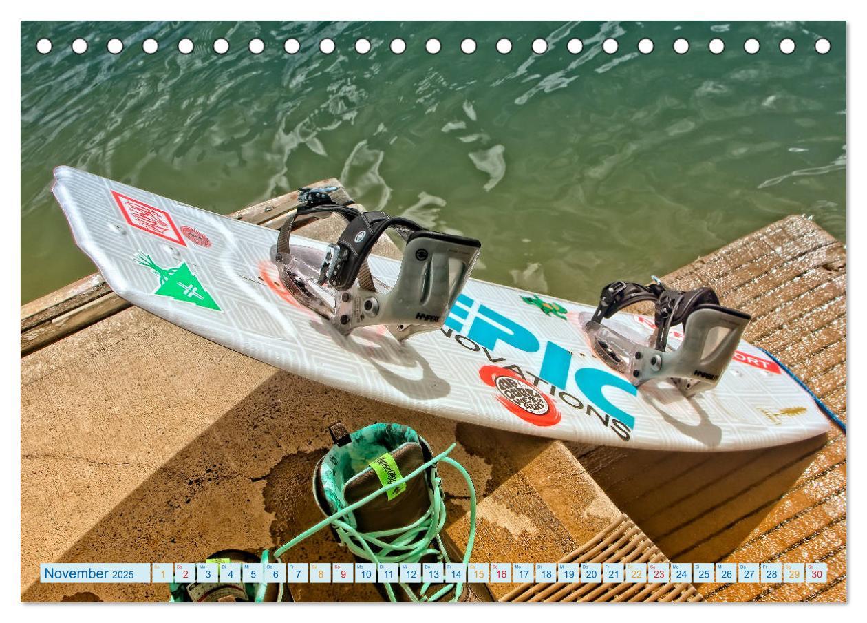 Bild: 9783435368303 | Wakeboarden (Tischkalender 2025 DIN A5 quer), CALVENDO Monatskalender