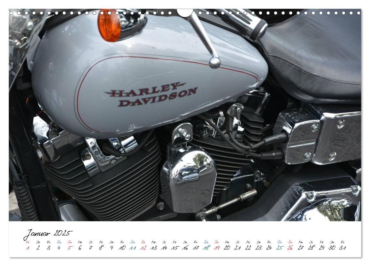 Bild: 9783435502004 | Harley Davidson - Details einer Legende (Wandkalender 2025 DIN A3...