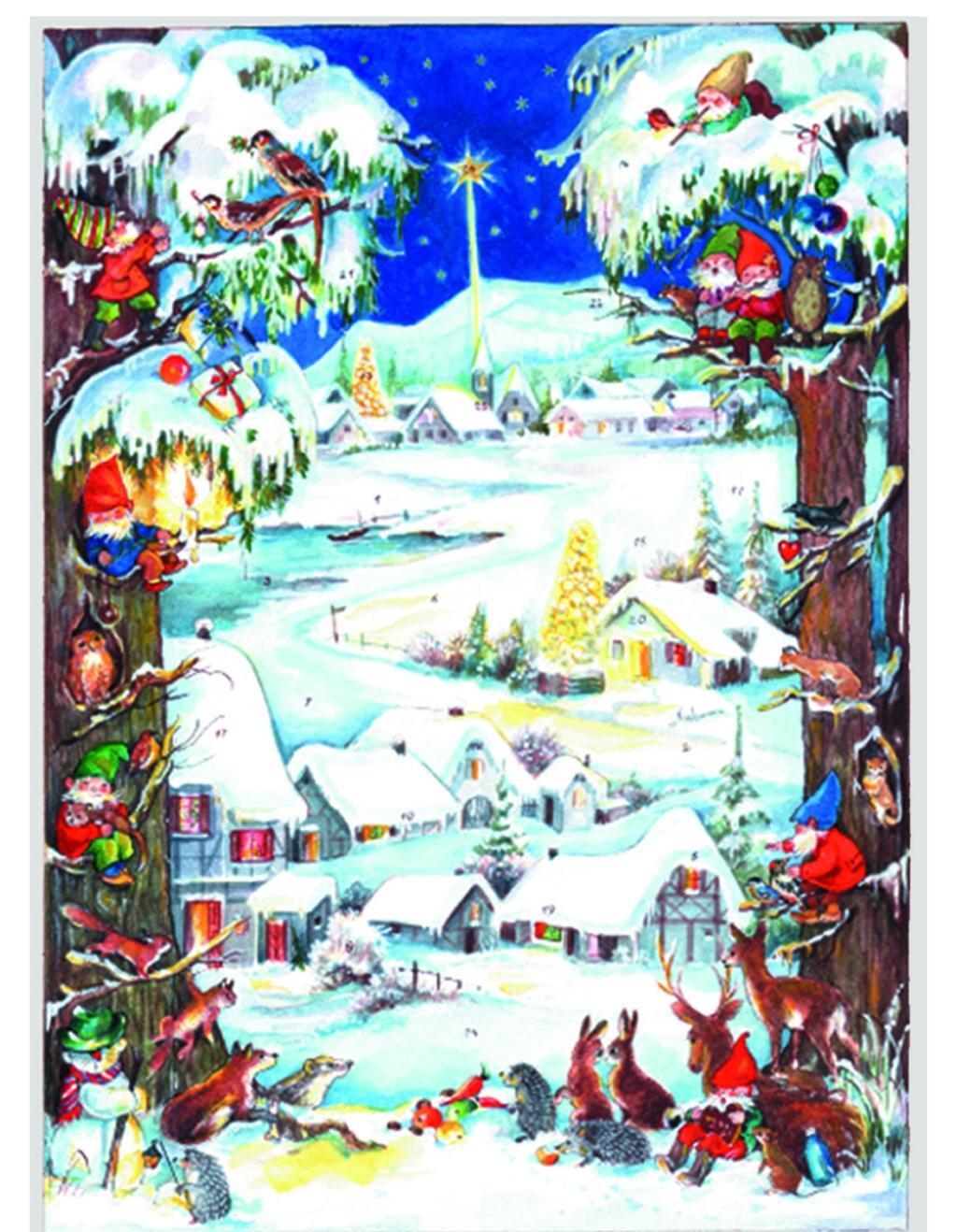 Cover: 4025985800663 | Adventskalender "Zwergenweihnacht" | Papier-Adventskalender | Verlag