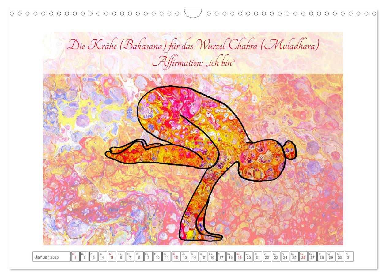 Bild: 9783435117963 | Chakren Yoga (Wandkalender 2025 DIN A3 quer), CALVENDO Monatskalender