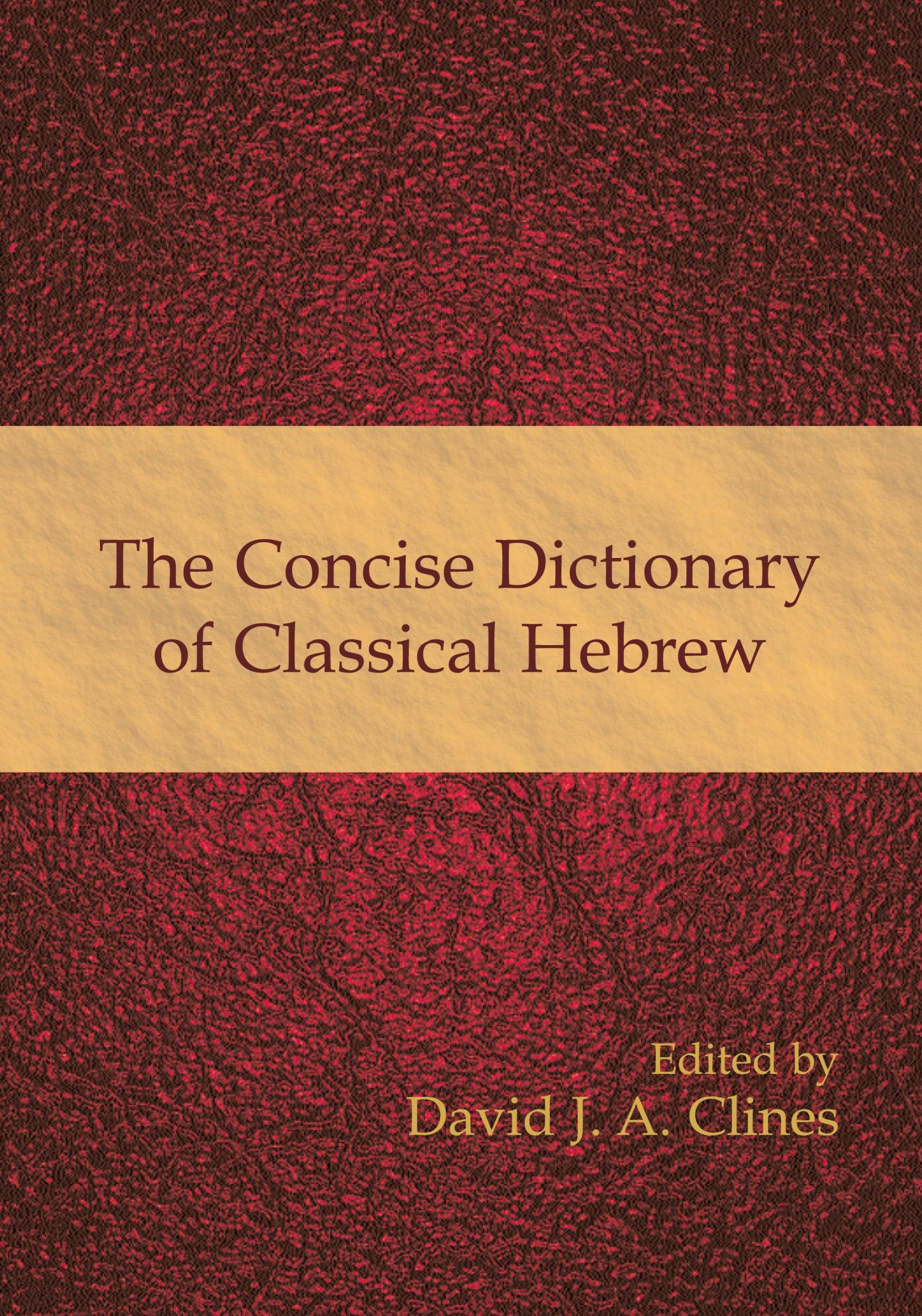 Cover: 9781906055790 | The Concise Dictionary of Classical Hebrew | David J. A. Clines | Buch