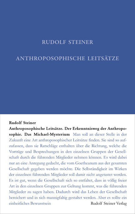 Cover: 9783727402623 | Anthroposophische Leitsätze | Rudolf Steiner | Buch | 270 S. | Deutsch