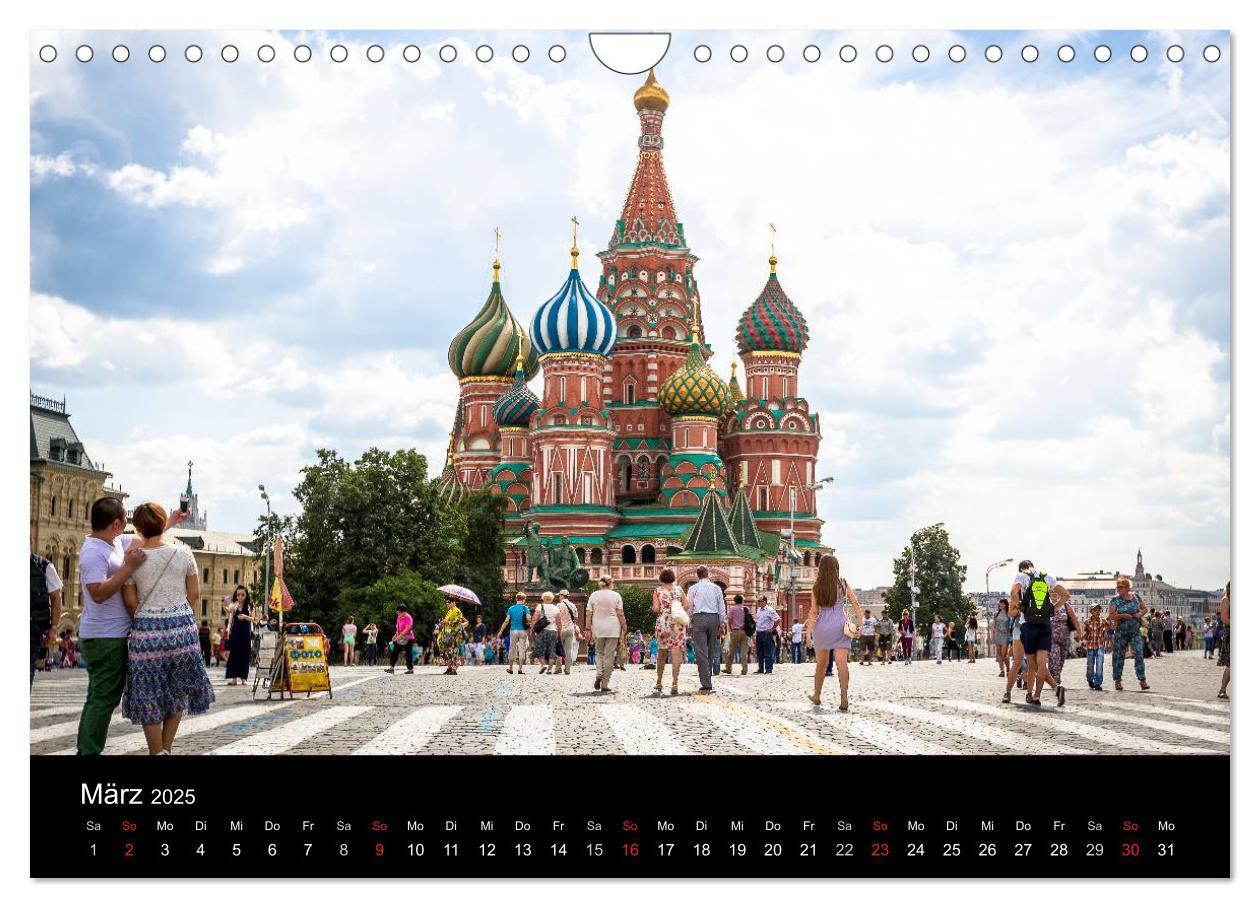 Bild: 9783435644537 | Moskau 2025 (Wandkalender 2025 DIN A4 quer), CALVENDO Monatskalender