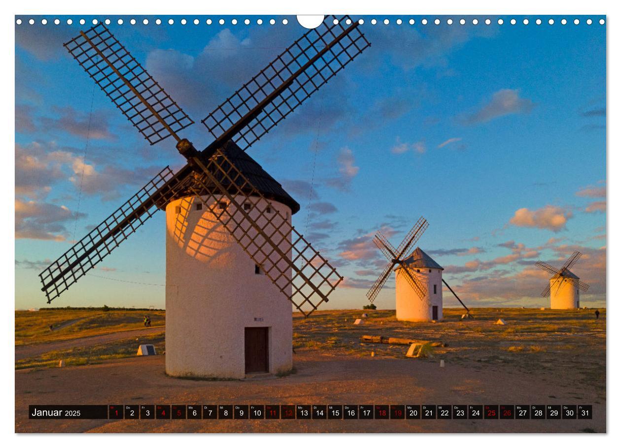 Bild: 9783457179819 | Windmühlen in La Mancha (Wandkalender 2025 DIN A3 quer), CALVENDO...