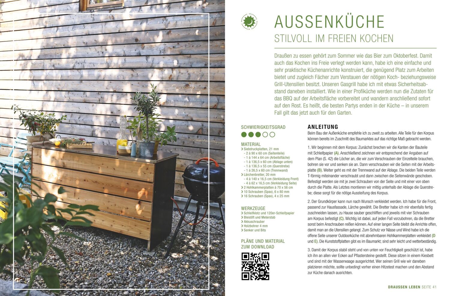 Bild: 9783835417632 | Gartenmöbel zum Selberbauen | Draußen wohnen, kochen, leben | Faubel