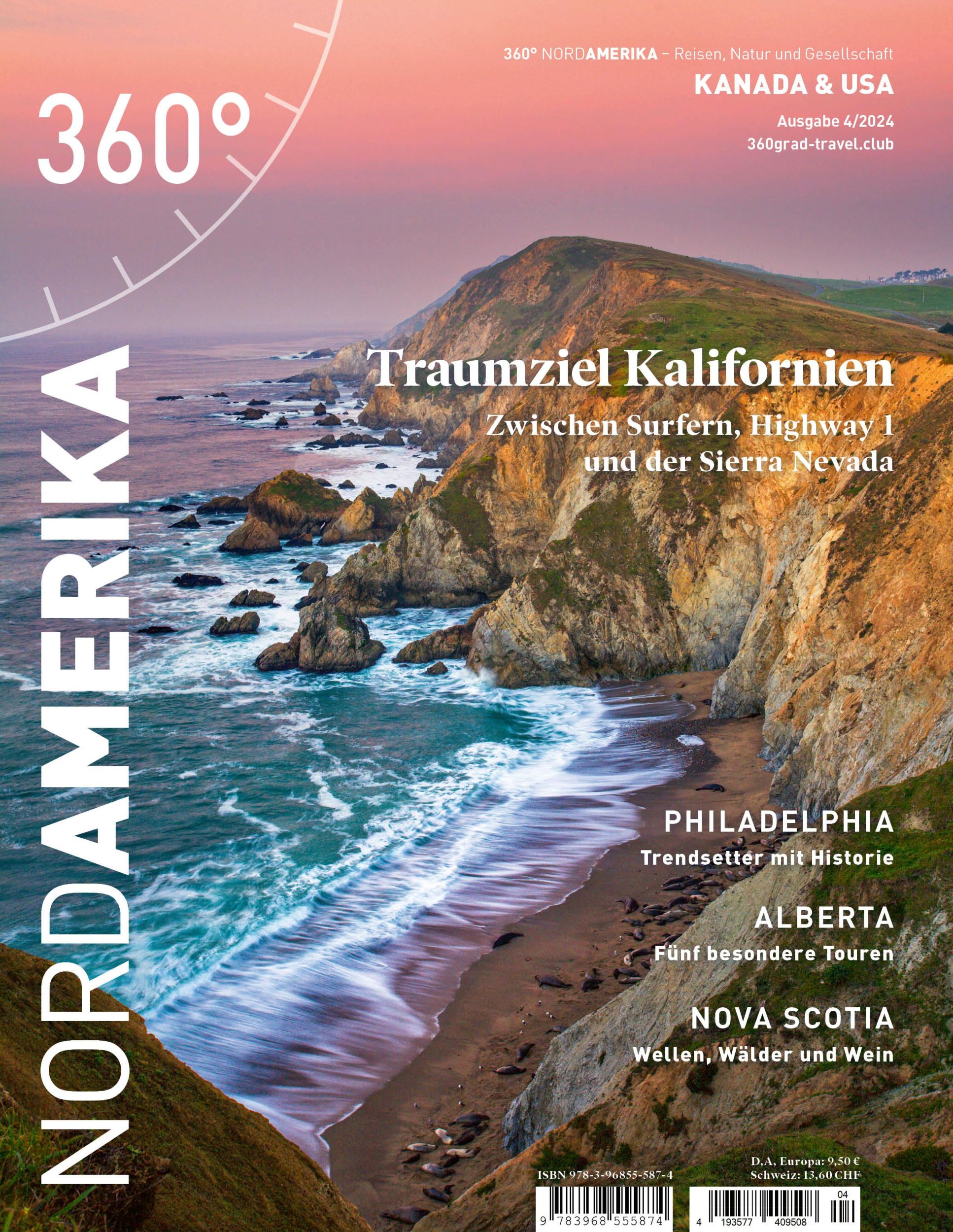 Cover: 9783968555874 | 360° NordAmerika - Ausgabe 4/2024 | Traumziel Kalifornien | Medien