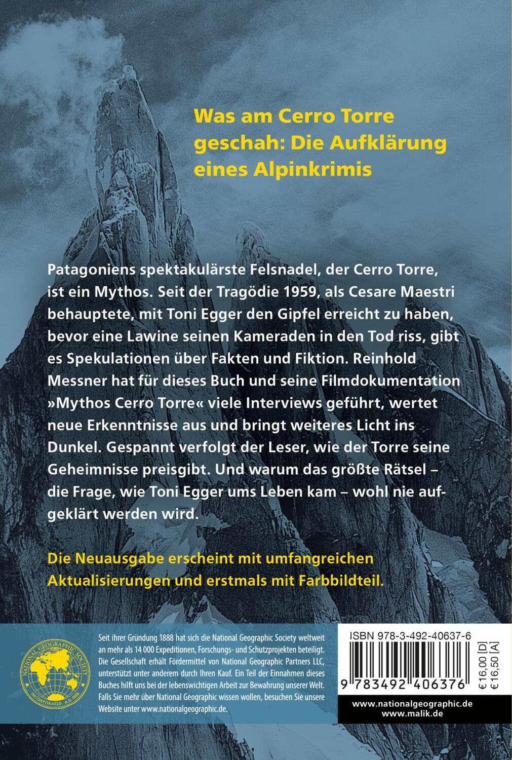 Rückseite: 9783492406376 | Torre | Schrei aus Stein | Reinhold Messner | Taschenbuch | 336 S.