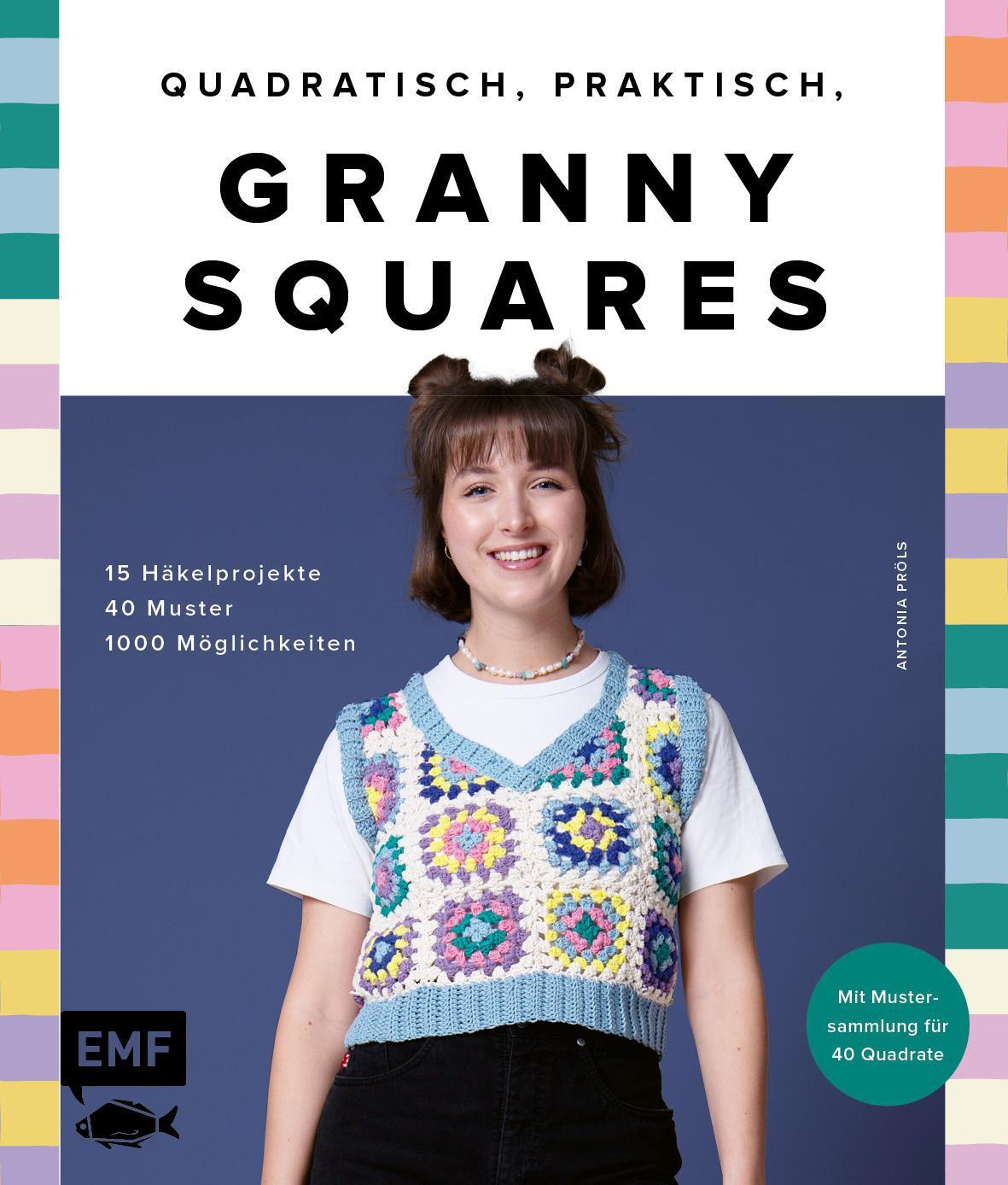 Cover: 9783745924008 | Quadratisch, praktisch, Granny Squares! 15 Häkelprojekte 40 Muster...