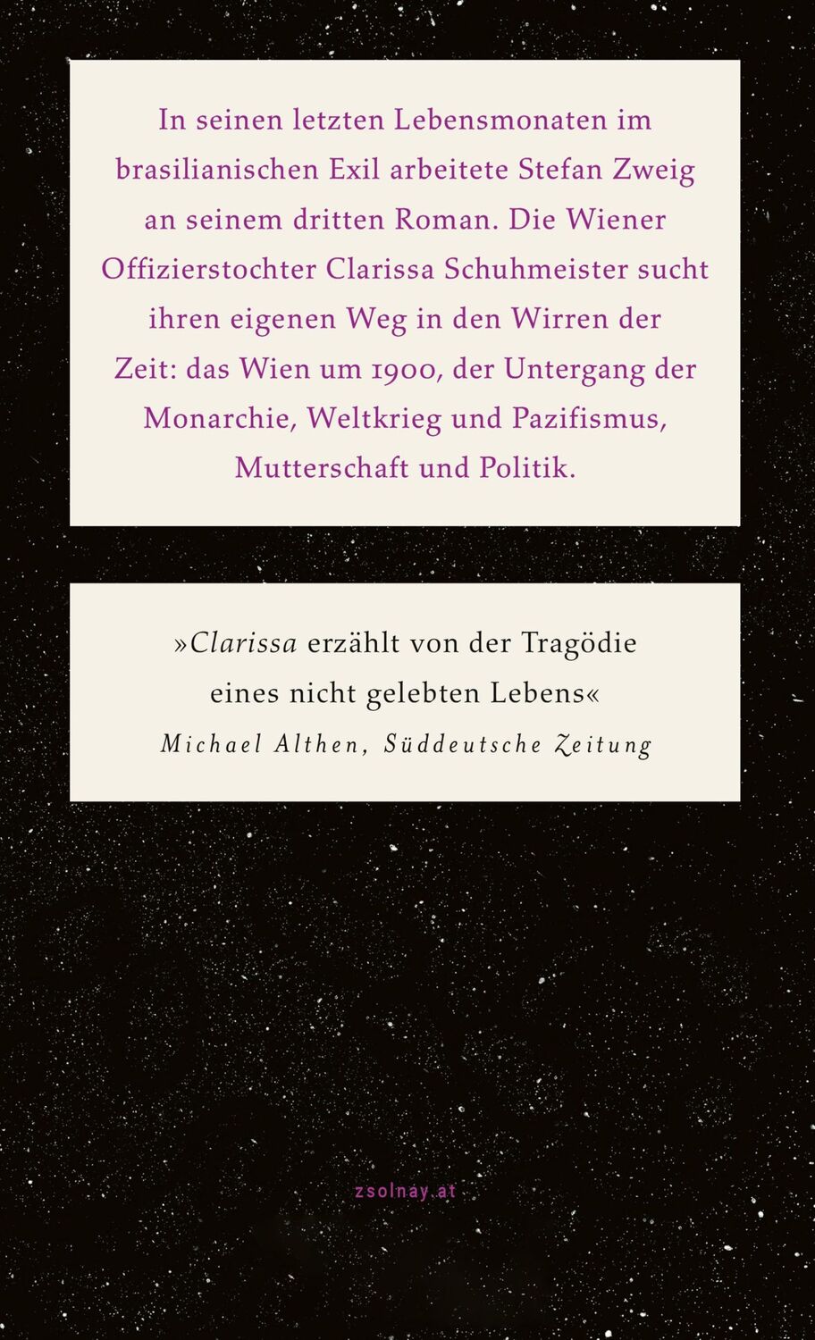 Bild: 9783552058798 | Clarissa | Romanfragment | Stefan Zweig | Buch | 304 S. | Deutsch