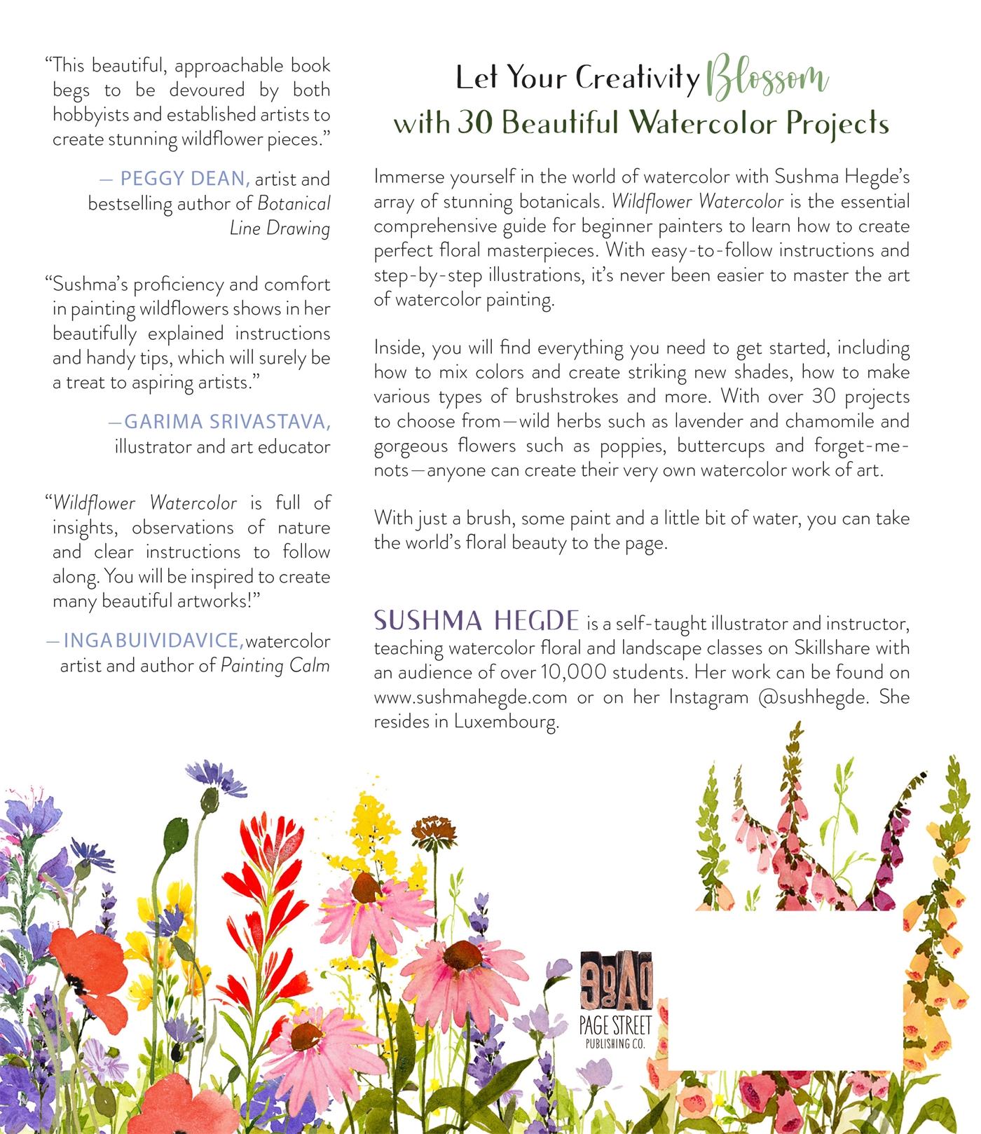 Rückseite: 9781645676775 | Wildflower Watercolor | Sushma Hegde | Taschenbuch | Englisch | 2023