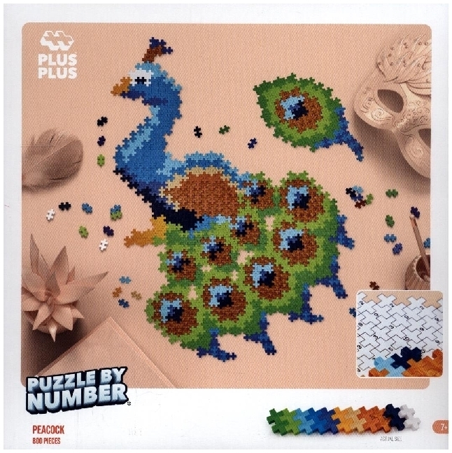 Cover: 5710409107600 | Plus Plus - 800 Kreativ Bausteine Puzzle Pfau | Stück | Unbestimmt