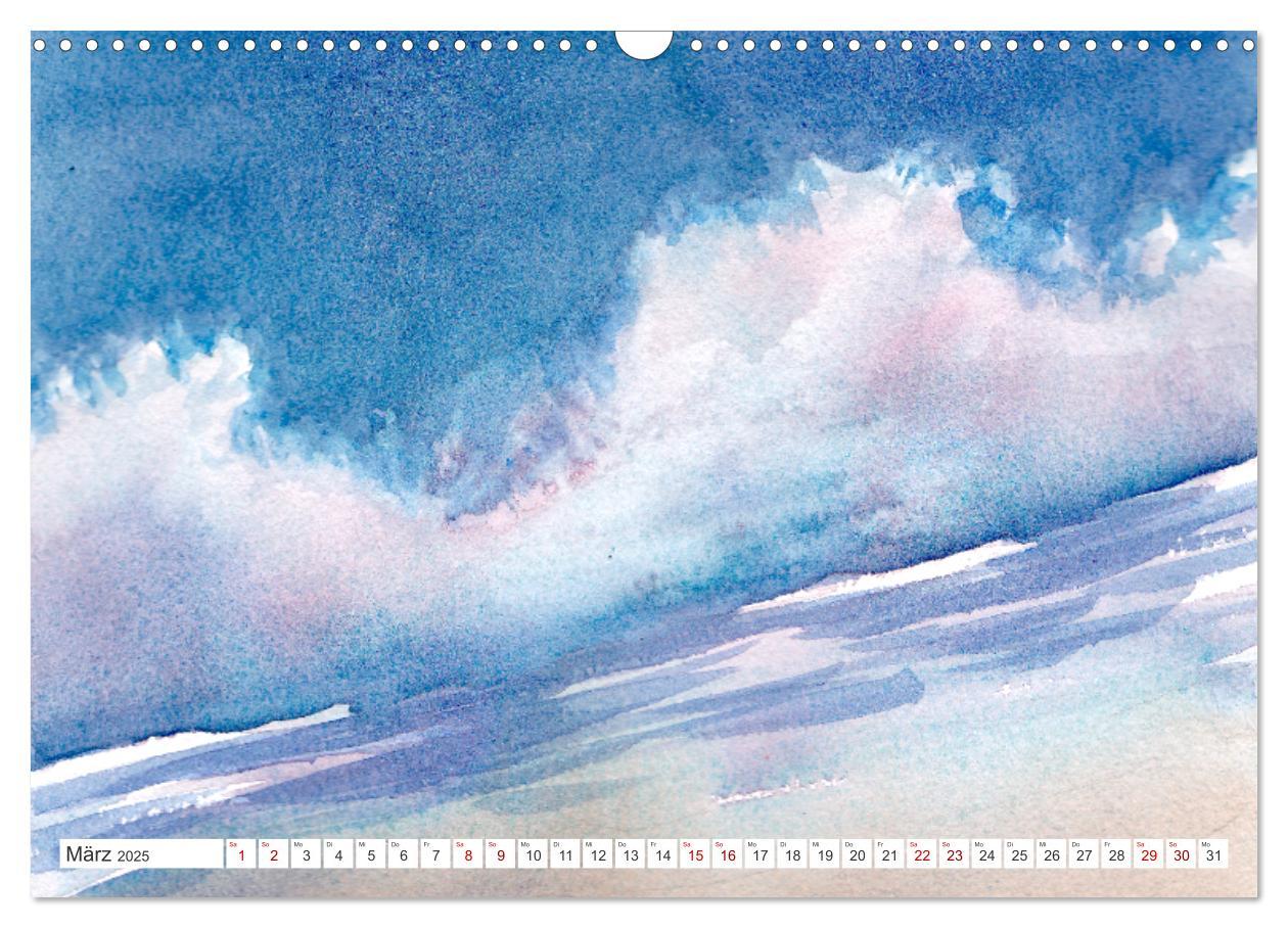 Bild: 9783435095018 | Jahreszeiten in Aquarell (Wandkalender 2025 DIN A3 quer), CALVENDO...