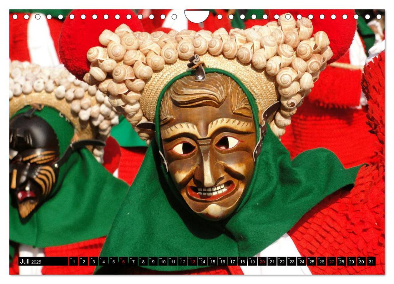 Bild: 9783435673001 | Alemannische Masken (Wandkalender 2025 DIN A4 quer), CALVENDO...