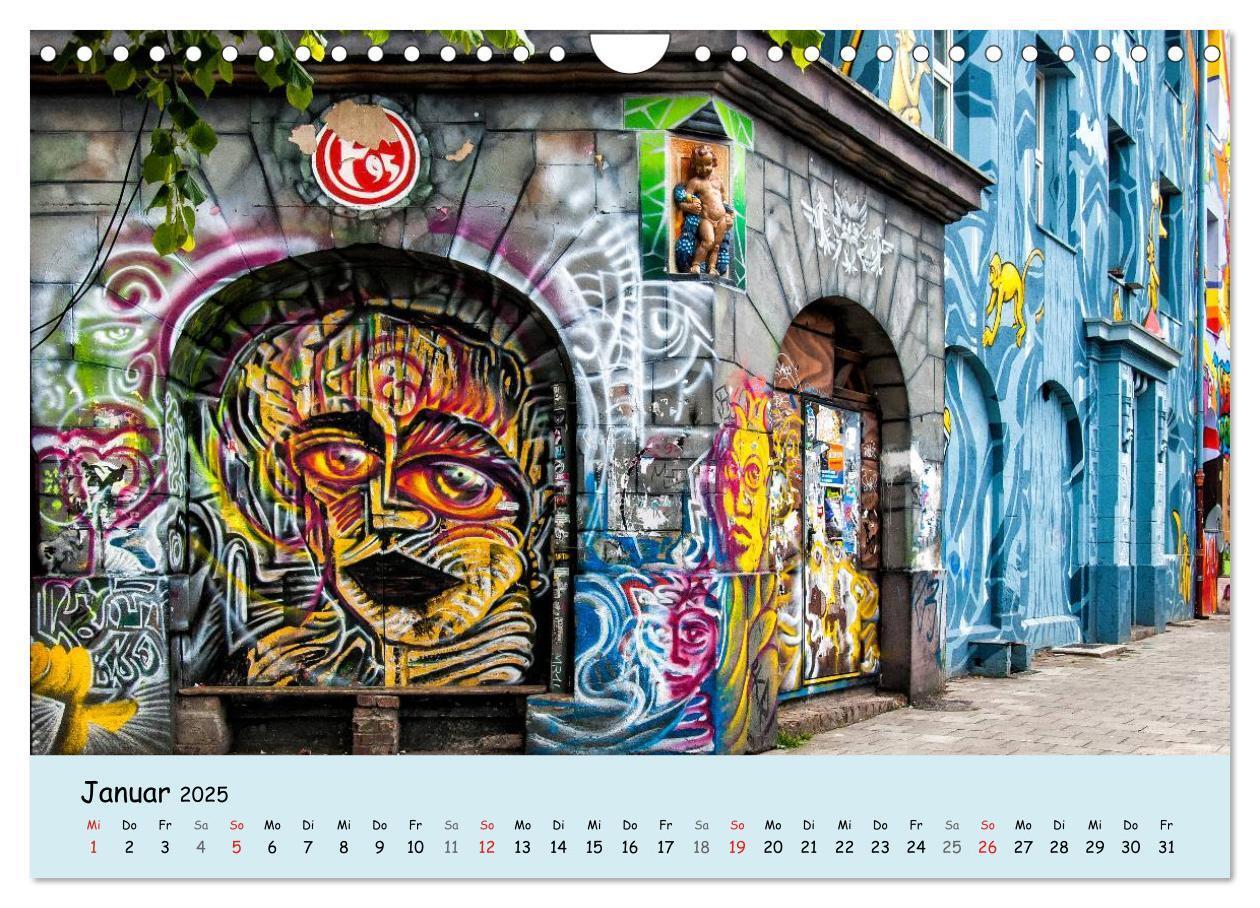 Bild: 9783435611249 | Düsseldorf - Die Kiefernstraße (Wandkalender 2025 DIN A4 quer),...