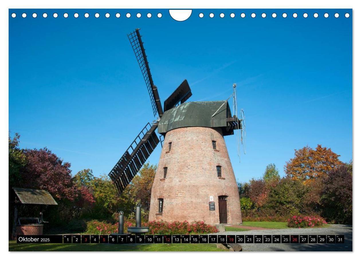 Bild: 9783435738083 | Windmühlen in Deutschland (Wandkalender 2025 DIN A4 quer), CALVENDO...