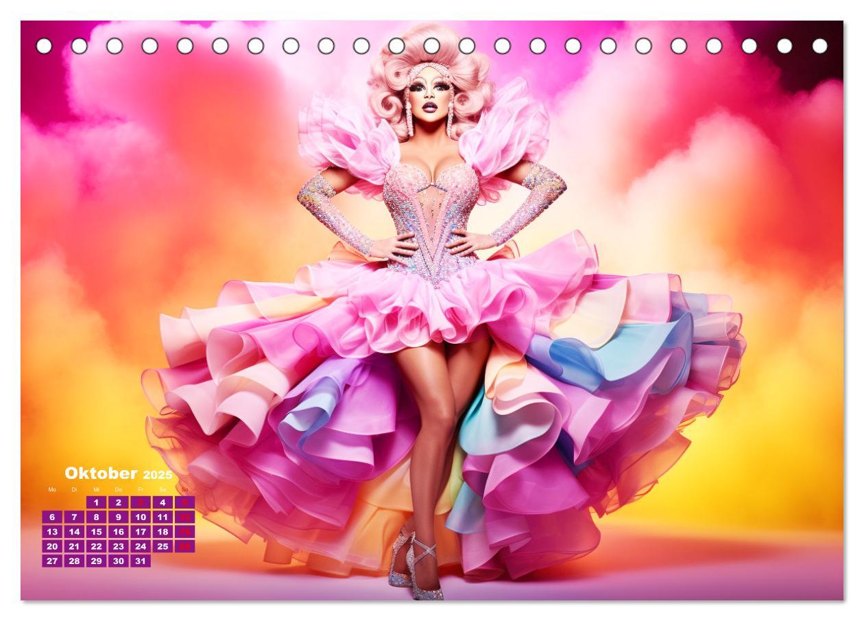 Bild: 9783383895258 | Drag Queens. Glamouröse und wunderschöne Drag-Kunst (Tischkalender...