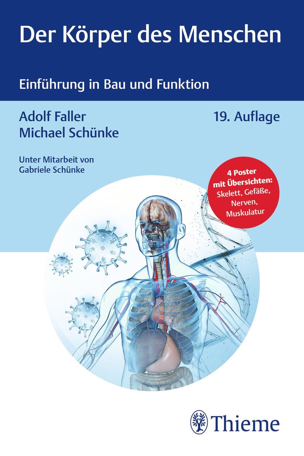 Cover: 9783132439344 | Der Körper des Menschen | Einführung in Bau und Funktion | Schünke