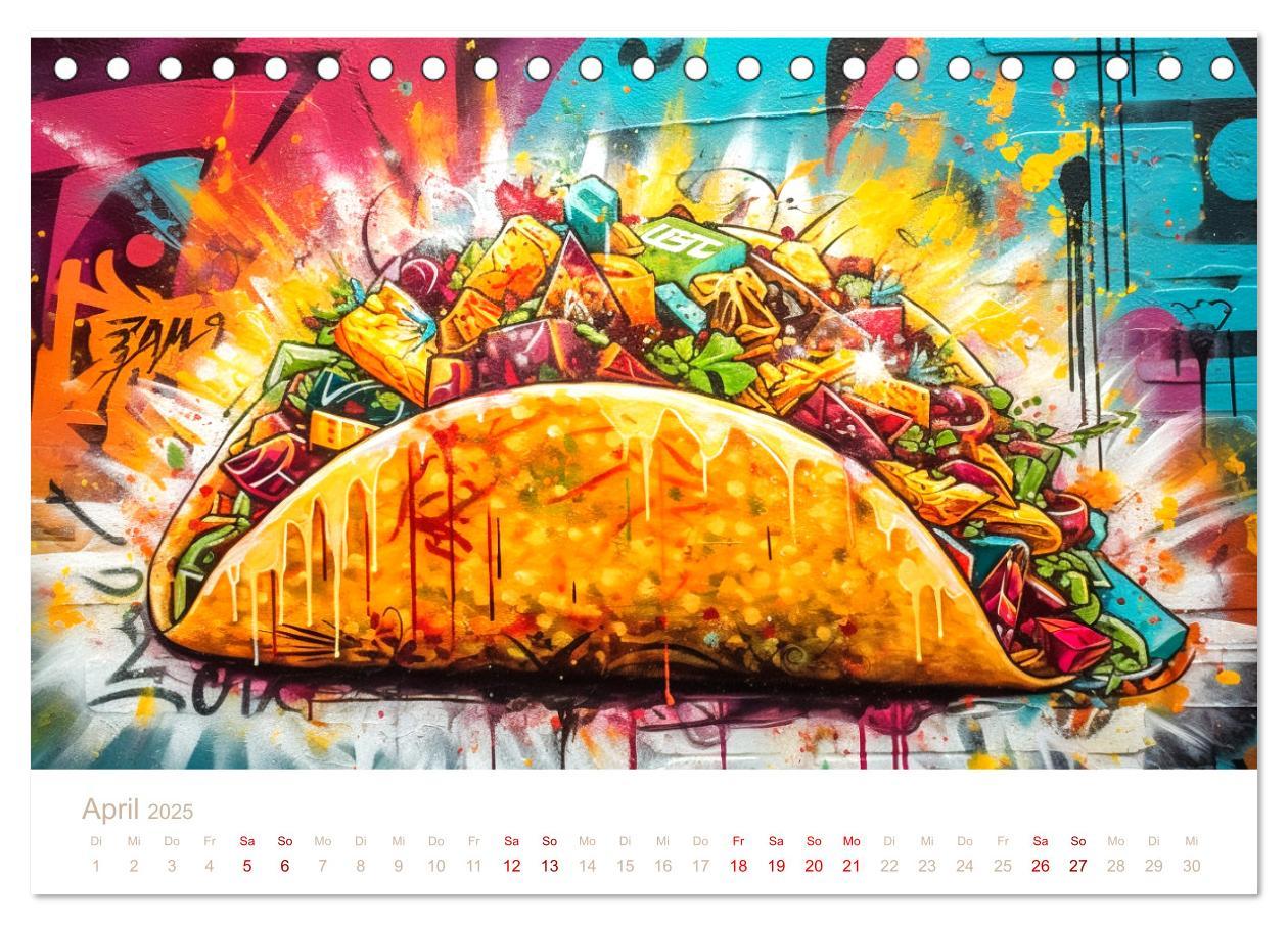 Bild: 9783435017478 | FAST FOOD STREET STYLE (Tischkalender 2025 DIN A5 quer), CALVENDO...