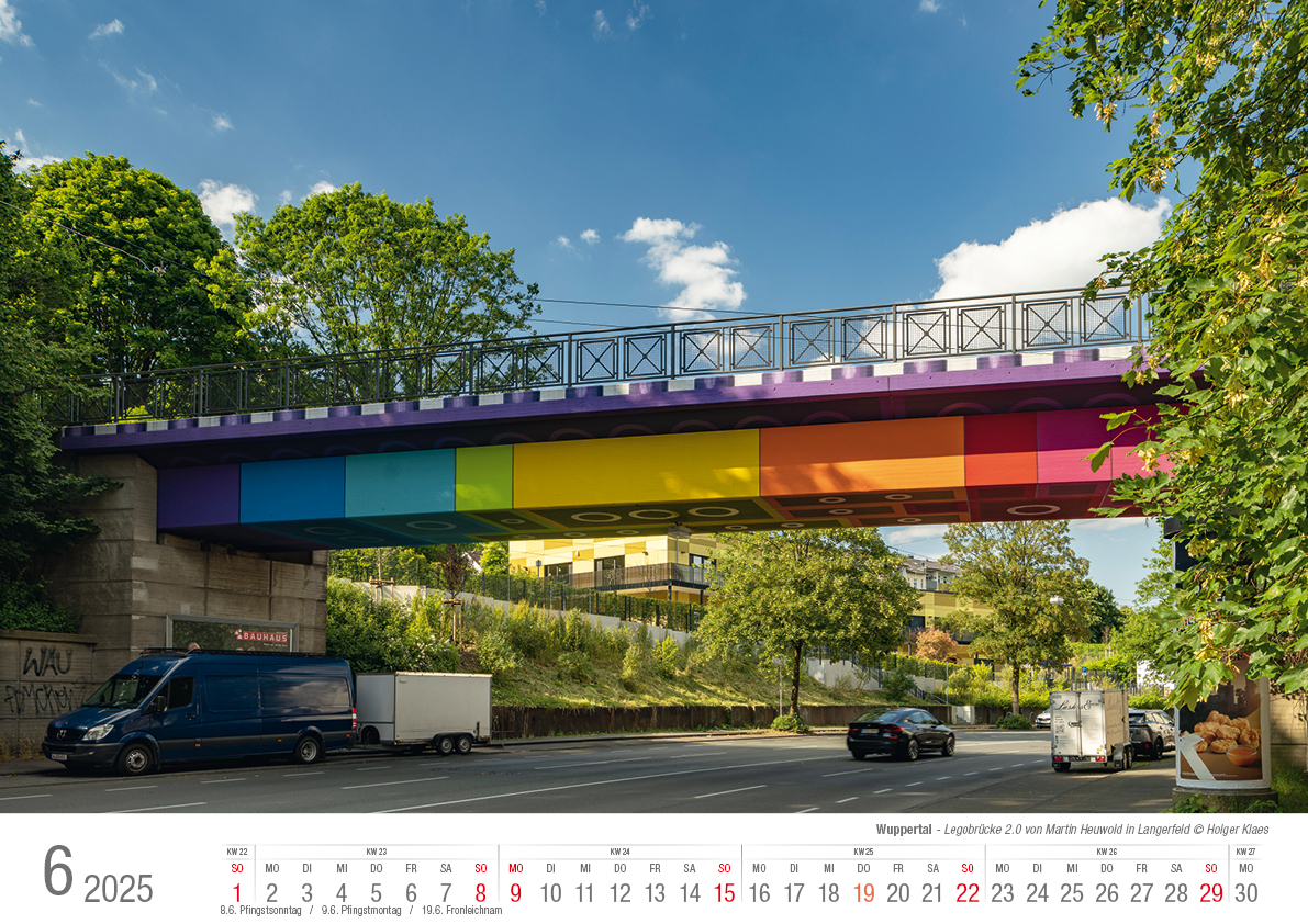 Bild: 9783965352278 | Wuppertal 2025 Bildkalender A3 Spiralbindung | Holger Klaes | Kalender