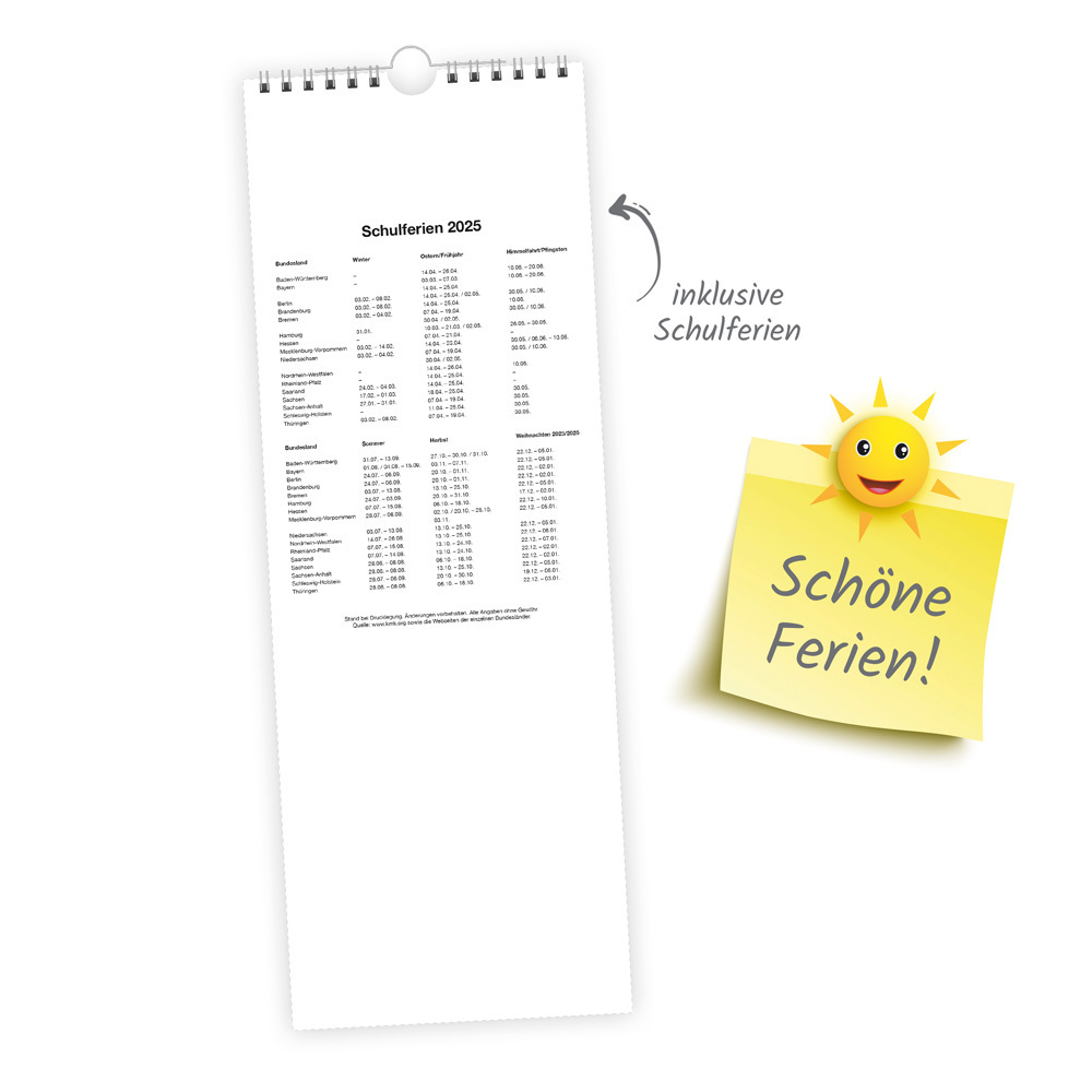 Bild: 9783988022424 | Trötsch Maxi-Streifenkalender Zeit für mich 2025 | Wandkalender | 2025