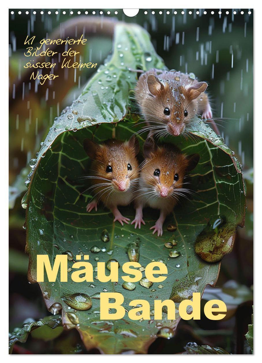 Cover: 9783383829383 | Mäusebande (Wandkalender 2025 DIN A3 hoch), CALVENDO Monatskalender