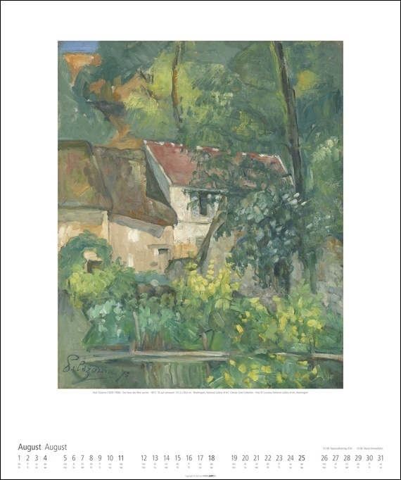 Bild: 9783840085277 | Paul Cézanne Kalender 2024. Kunstvoller Wandkalender mit...